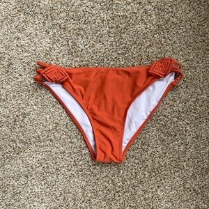 Cupshe Orange Bikini Bottoms Size S Beach Vacation